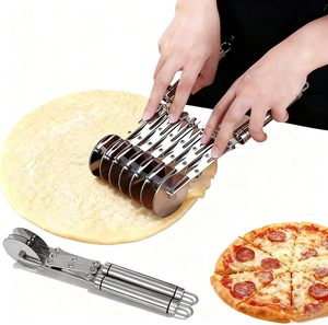 Cuchillo Cortador de Masa de Acero Inoxidable con Múltiples Ruedas al por Mayor de Fábrica, Cuchillo para Pizza, Cuchillo para Repostería Danesa, Cuchillo para Panqueques de Cocina - Product Image 1