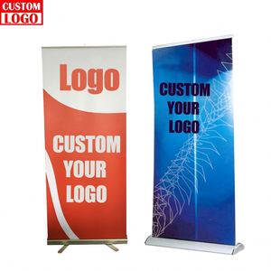 Custom Retractable <b>Roll</b> up Banner with Logo Robust Stable Base Pull up Sign for Trade Show Exhibition Advertising Display Stand - Product Image 1