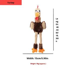 ของเล่นสัตว์เลี้ยงรูปไก่ ตุ๊กตาสัตว์เลี้ยงบีบมีเสียง ของเล่นสุนัขทนทาน ของเล่นกัดแทะสำหรับลูกสุนัข ช่วยขัดฟัน - Product Image 6