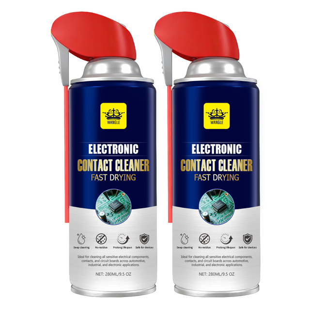 Custom MOQ 240PCS Fast Dry 530 Electric Contact Cleaner Spray Non-Flammable Electronic Contact Cleaner Aerosol Spray