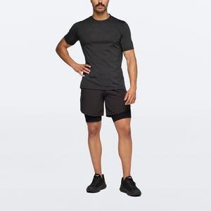 Camiseta Deportiva de Gimnasio sin Costuras para Hombre, Personalizada, de Alta Calidad, al por Mayor, Ajustada, Deportiva, Impresa, de Spandex/Nylon, de Secado Rápido - Product Image 3