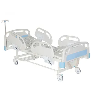 YC-T2618L Dois Função Cama de Hospital Manual Cama De Enfermagem Hospitalar Equipamento 2 Manivelas Cama de Hospital Manual