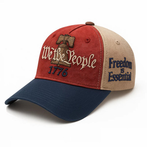 Gorra de Béisbol Deportiva Vintage de 5 Paneles, Bicolor, con Logotipo Bordado Personalizado, de Alta Calidad, Estilo Desgastado, Unisex, de Algodón Lavado - Product Image 5