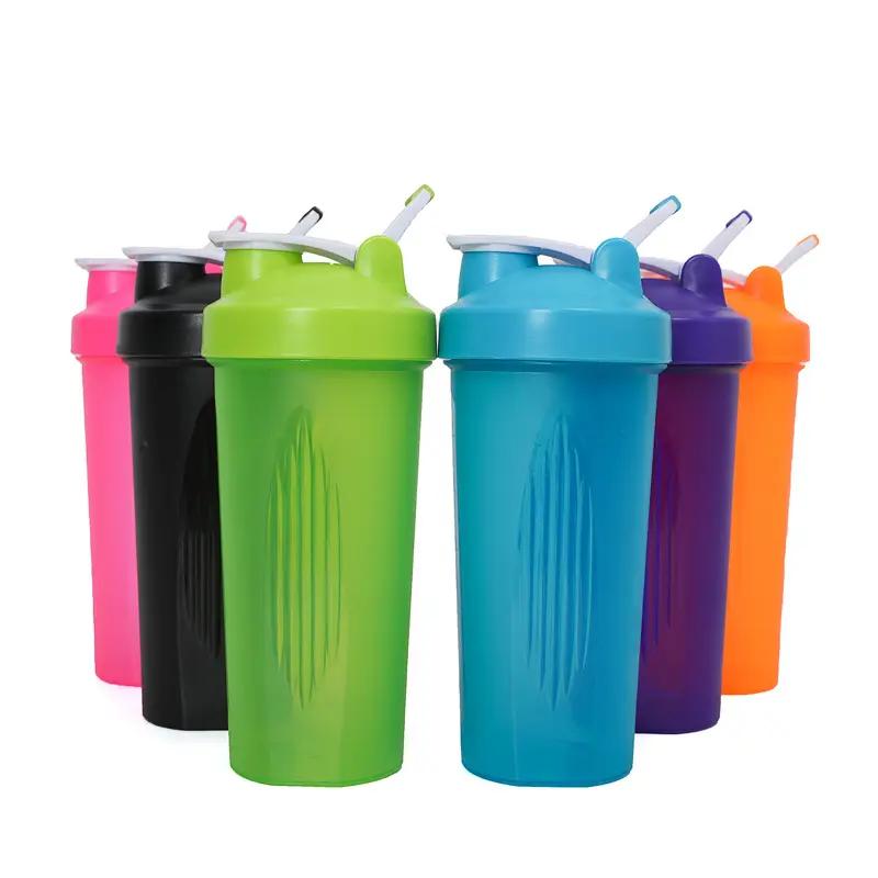 Großhandel Shaker Cup personal isierte benutzer definierte Logo Protein Sport Kunststoff Cup Shaker Flasche