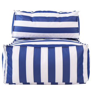 Fauteuil pouf d'extérieur portable rectangulaire sans cadre, canapé décontracté d'été avec tissu imperméable pour camping, café, festival - Product Image 3