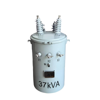 Transformateur monophasé/triphasé monté sur poteau pour lignes de distribution aériennes 11kV/33kV