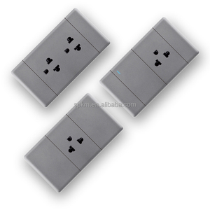 Nuovo design interruttore a parete materiale PC contatto in rame puro interruttore a parete a 2 Gang interruttori e prese per la luce domestica - Product Image 6