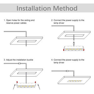 LOSO, gran oferta, sala de estar, dormitorio, pasillo, aluminio, 10W, 20W, 30W, luz de rejilla lineal LED empotrada - Product Image 6