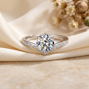 Trendy Jewelry 14K Solid Gold 3CT Brilliant Cut Halo Ring Band Moissanite Diamond GRA Certified Prong Set Luxury Wedding Ring - Product Image 5