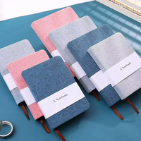Cuaderno A5 de Tapa Dura de Lino Térmico Personalizado, Papel de Alta Calidad, Opción de Encuadernación Cosida, Impresión UV para Útiles Escolares