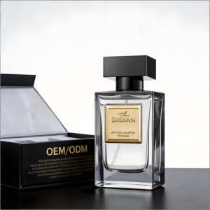 Envases de Lujo Personalizados para Colonia Masculina, Botellas de Vidrio Transparente y Negro Vacías de 30ml, 50ml y 100ml con Caja - Product Image 3