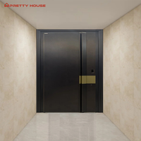 Puerta Exterior Principal Moderna Insonorizada, Acabado en Aleación de Aluminio, Puerta Frontal Antirrobo para Casa