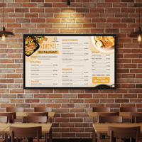 Écran tactile capacitif LCD Android ultra-fin de 55 pouces avec WiFi, lecteur de signalisation publicitaire SDK pour menu numérique mural d'ascenseur