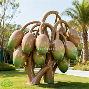 งานประติมากรรมตกแต่งภายนอกอาคารรูปต้นอินทผลัมทำจากเรซิ่นไฟเบอร์กลาส ศิลปะเซินเจา โมเดิร์นสคัลป์เจอร์ - Product Image 1