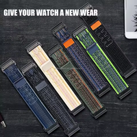 Bracelet en nylon tressé souple à attache rapide 26 mm 22 mm pour montre Garmin, compatible avec les montres intelligentes Garmin Fenix 8 47 mm 51 mm