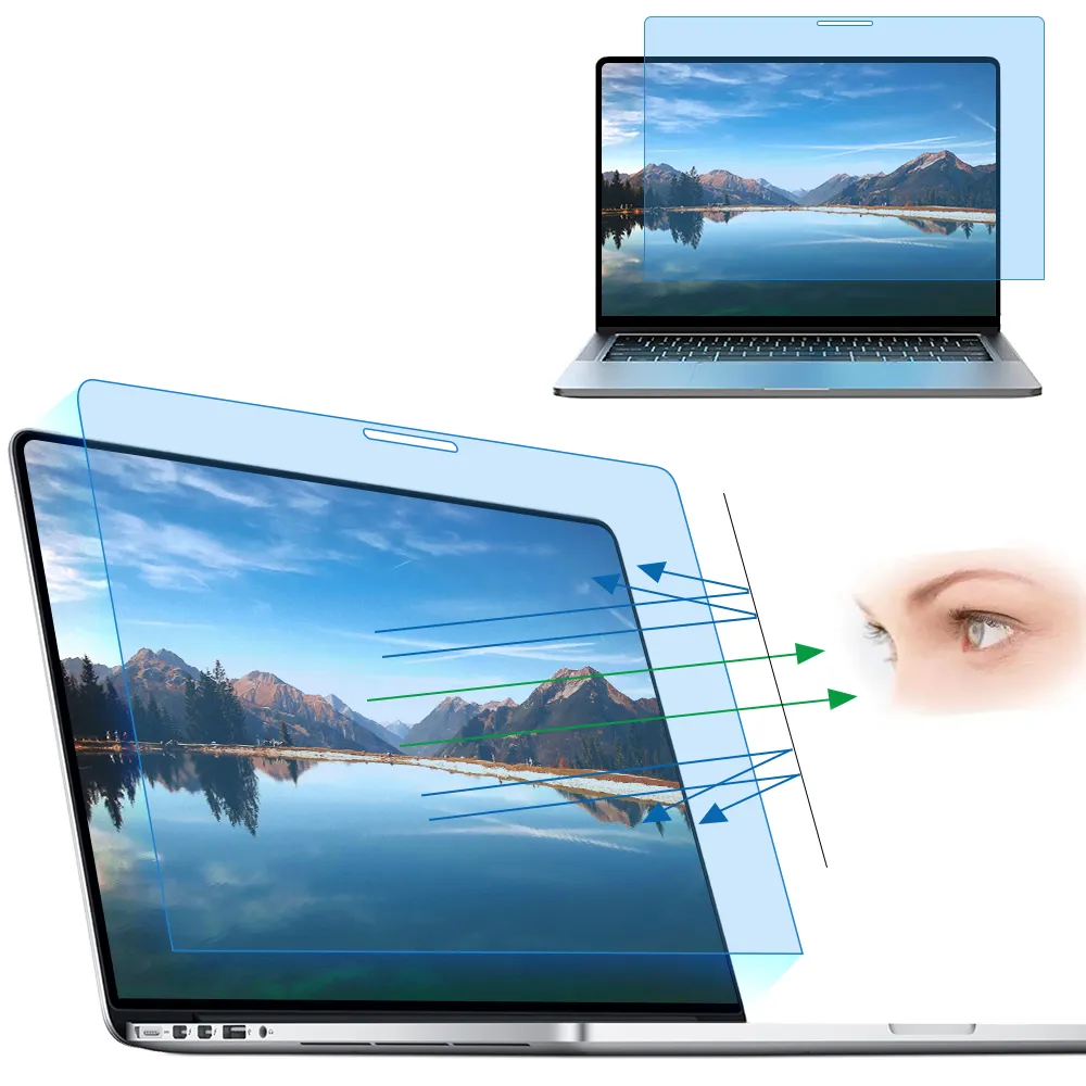 niedriger preis bildschirmschutzfolie anti-uv-strahlung anti-blaulichtfilter bildschirmschutz laptop-filter für macbook pro 16 zoll