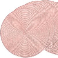 Ensemble de 6 sets de table en polypropylène tissé, antidérapants, résistants à la chaleur et aux taches, pour la cuisine