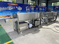 Tunnel de bouteille en verre recyclé entièrement automatique Machine de lavage et de séchage de pasteurisateur Équipement de rinçage de bouteille de vin