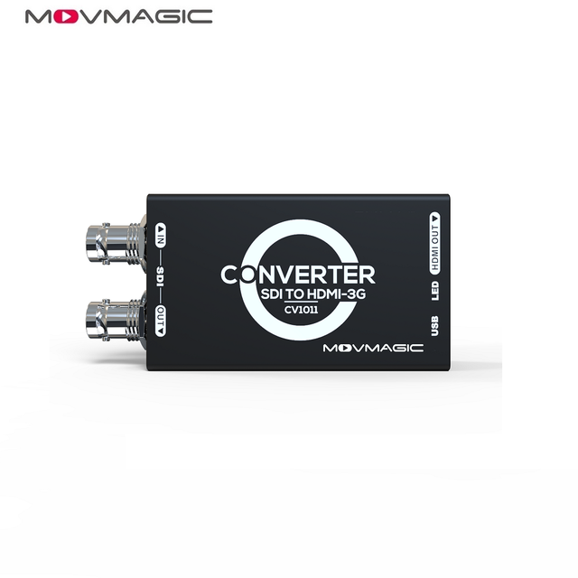 Movmagic CV1011 HD MI to SDI With Power Adapter Mini 3G HD SD-SDI Video Micro Converter HD MI Switcher to SDI
