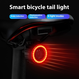 Meroca LED USB ricarica supporto posteriore bicicletta fanale posteriore intelligente sensore freno per bici da strada Mountain Bike batteria notturna impermeabile - Product Image 5