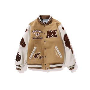 Chaqueta <span class=keywords><strong>Bomber</strong></span> Bordada con Alfabeto, Estilo Béisbol, para Parejas, Ropa Urbana, Combinable con Todo, Venta al Por Mayor para Comercio Exterior Transfronterizo - Product Image 4