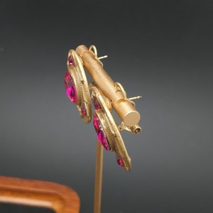 Pendientes Vintage, Botones, Estilo Corte Personalizado, <span class=keywords><strong>Circulares</strong></span> con Aguja de Plata - Product Image 4