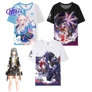 19 estilos, camisetas de Anime, camiseta de Honkai Star Rail, ropa de Anime <span class=keywords><strong>Dan</strong></span> Heng Herta, disfraz de Cosplay de Anime para mujeres y hombres - Product Image 1
