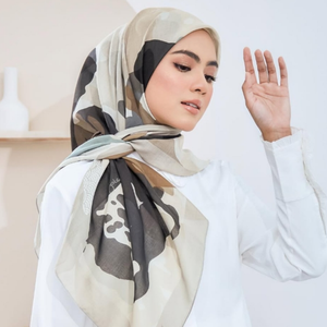 ผ้าคลุมฮิญาบแบบนุ่มสำหรับผู้หญิงมุสลิมมาเลเซียผ้าพันคอระบายอากาศได้ดีมีสไตล์สำหรับสวมใส่ทุกวัน - Product Image 2