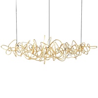 Suspension design linéaire personnalisable pour restaurant, bar, hall d'exposition, villa