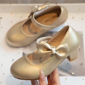 Zapatos de Tacón Bajo para Niñas, Zapatos de Vestir de PU, Tacones Bajos para Niñas, para Bodas, Fiestas, Escuela - Product Image 6