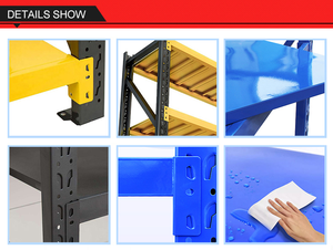 Étagères de rangement de garage en acier léger de taille personnalisée, résistantes à la corrosion, étagères de rayonnage de service moyen - Product Image 5
