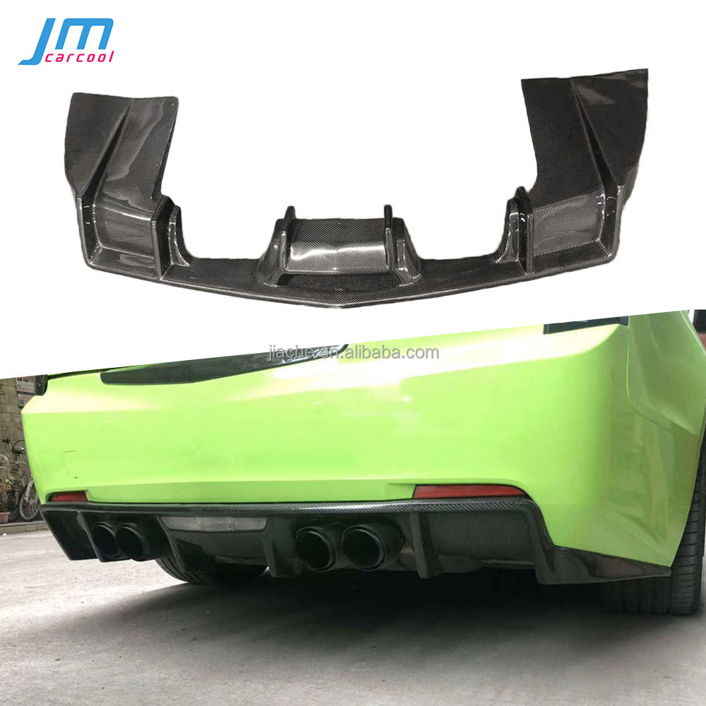 Рассеиватель заднего бампера из углеродного волокна с наконечниками выхлопных газов для Cadillac ATS 2015-2017, защита заднего бампера, Стайлинг автомобиля