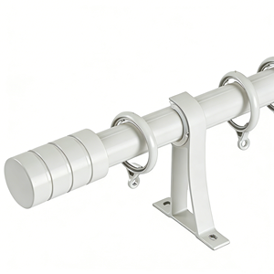 Juego de Barra y Soporte para Cortinas de Aleación de Aluminio Resistente y Moderno de 6.7 Metros de Largo para Ventanas - Product Image 4