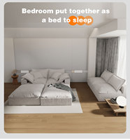 Saien Modernes Ecksofa-Set Komprimierte Vakuumverpackung Modulares Bett Apartment Lager Wohnzimmer Umweltfreundlich