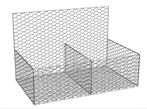 PVC tráng mạ kẽm gia cố gabion hộp Tường dây lưới lục giác gabion lưới 2x1x0.5m đá Lồng - Product Image 6