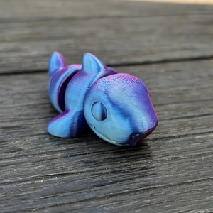 Modèle de jouet articulé en forme de petit requin imprimé en 3D, ornement mignon pour enfants, produit de la catégorie Animaux et Dinosaures - Product Image 3