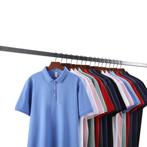 Polo à manches courtes pour homme, couleur unie, coton Oxford, design décontracté à boutons, coupe régulière, tissu tissé anti-rétrécissement - Product Image 4