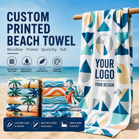 Serviette de plage en microfibre personnalisée à séchage rapide, sans sable, vente en gros, faible MOQ, fabricant OEM pour enfants