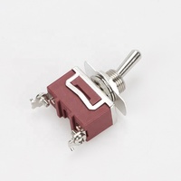 Interruptor de Palanca SPST de Encendido/Apagado de 20A 277V con Certificación CUL ROHS, Dos Pines, Plástico, IP40, Terminal de Tornillo, Orificio de Montaje M12, Equipo Eléctrico
