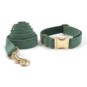 Tiktok, superventas, nuevos productos, conjunto de correa ajustable para perros, Correa y collar de perro personalizados de pana elegantes, correas para mascotas - Product Image 6