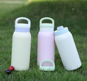 2026 Luxury Stainless Steel Water Bottle with Handle Wholesale Custom Logo Insulated Vacuum Flask Sports Gym Bottle Metal Flask - Product Image 4