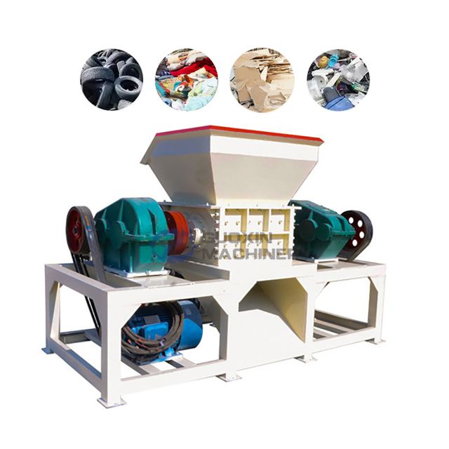 Automatic Industrial Waste Wool Crinkle Paper Wood Banana Trees Shredder Machine Plastic Film Crusher Textile Shredding Machine
