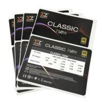 Étiquettes autocollantes adhésives brillantes personnalisées à prix d'usine pour Xigmatek Gaming X Arctic RGB ATX CASE en vinyle