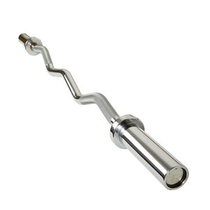 Levantamiento de pesas 1200mm 2 ''EZ Curl Weights Chrome Barbell Gym Bar - Product Image 2