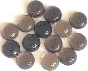 Lote de cabujones redondos de cuarzo ahumado natural de 6 mm, colección de cinco piezas de piedras preciosas para anillos, colgantes, pendientes, diseño de joyería DIY - Product Image 2