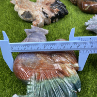 Gros Cristal Sculpture Artisanat Guérison DIY Océan Jaspe Coq Pour Souvenir