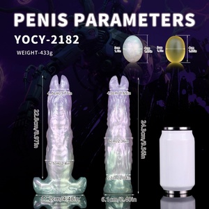 YOCY Venta al por mayor de fábrica: Dildo hueco monstruoso, Ovipositor de fantasía, Juguetes sexuales para adultos con función de puesta de huevos, para juegos sexuales de adultos y uso en parejas - Product Image 2