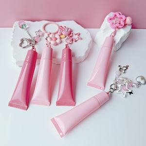 Jolies Tubes Vides pour Gloss à Lèvres, Contenants de Haute Qualité, Tubes Souples Vides de 8g/15g, Flacons de Teinte à Lèvres avec Porte-clés pour Emballage Cosmétique - Product Image 2