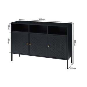 Hot Popular Black <b>TV</b> Stands for Sale Living Room <b>TV</b> Furniture Style Steel Modern Customized Metal <b>TV</b> Storage Cabinet - Product Image 5