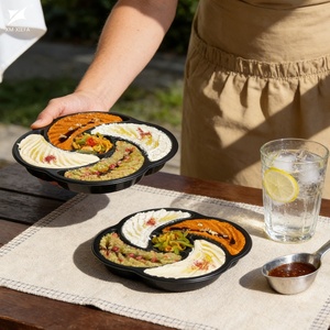 Conteneur alimentaire jetable personnalisé en <span class=keywords><strong>PET</strong></span>, compatible micro-ondes, pour vente en gros OEM - Product Image 2